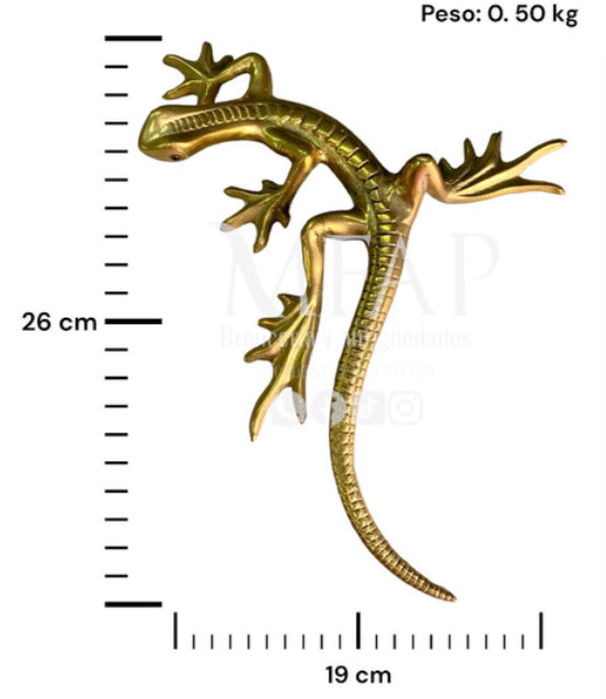 Salamandra en bronce fundido 26 cm