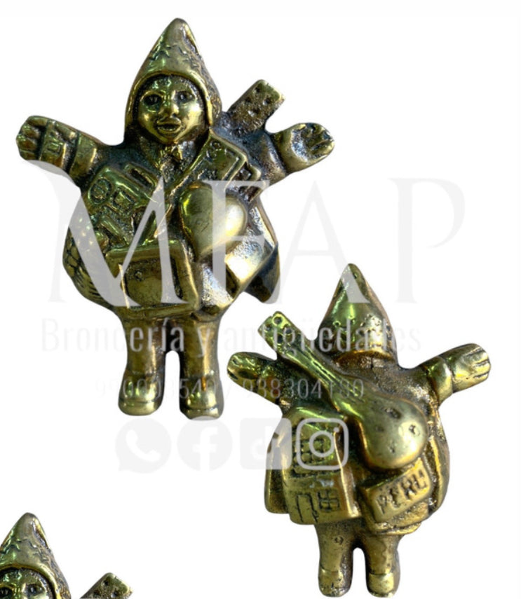 Ekeko en bronce fundido 7 cm