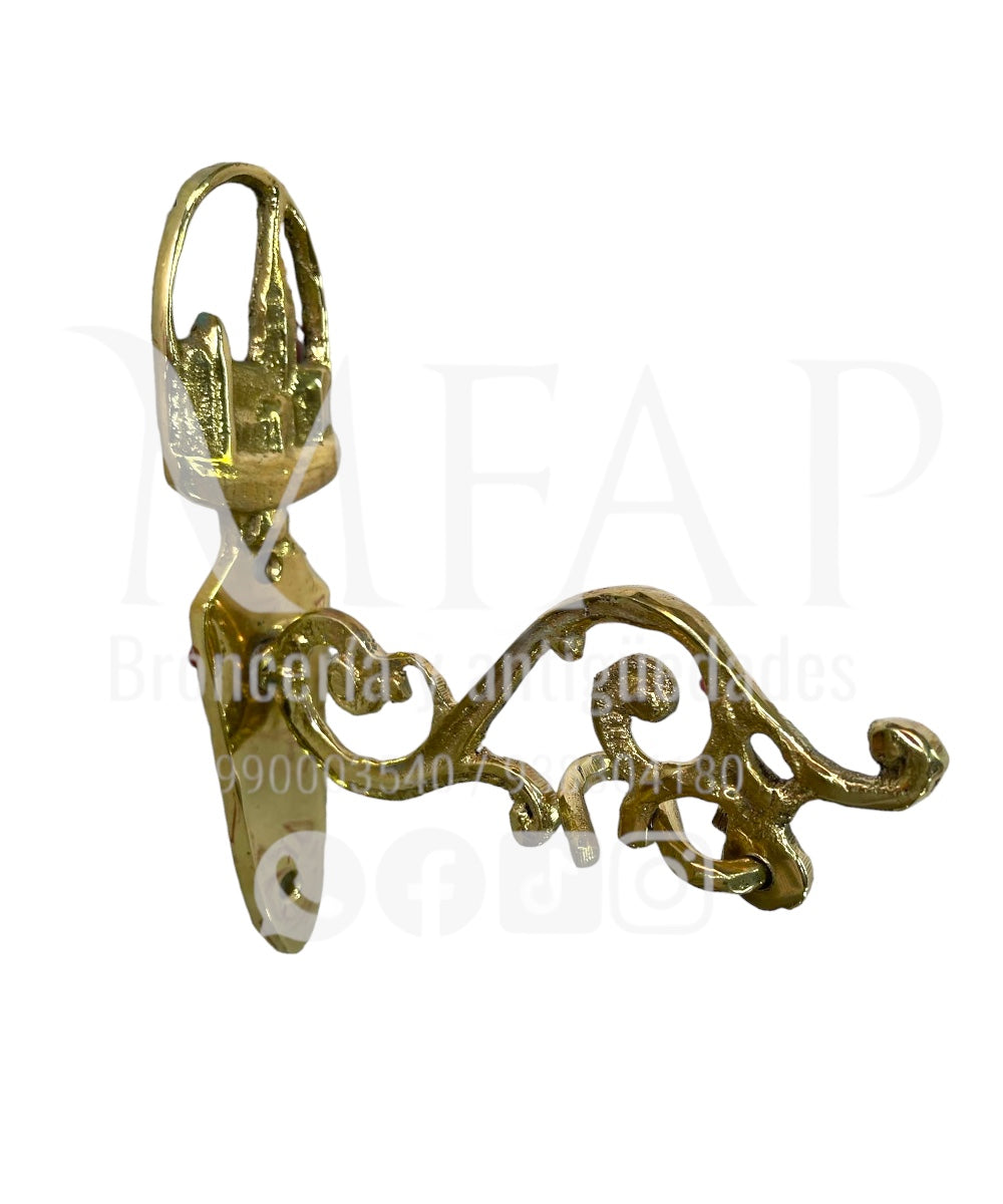 Pack campana en bronce fundido 17cm más colgador mediano bronce fundido - Hercules / PCBFH17
