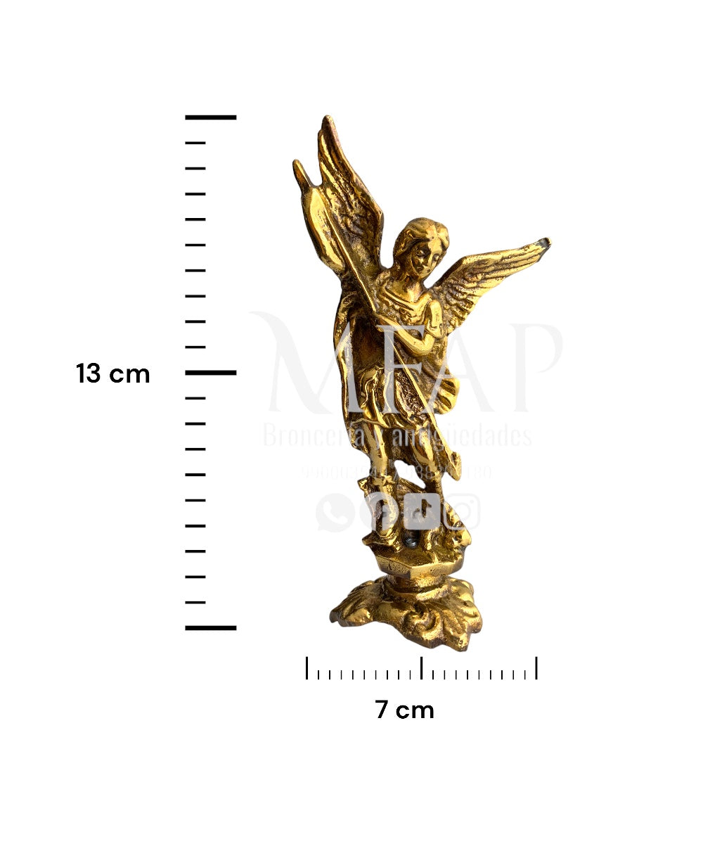 Arcángel Miguel en bronce fundido 13 cm