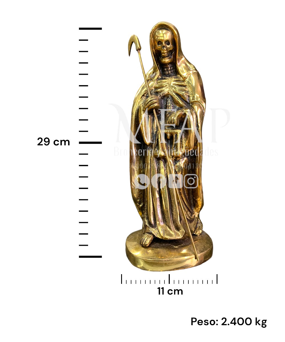 La santa muerte en bronce fundido 29 cm - Guardiana de los destinos