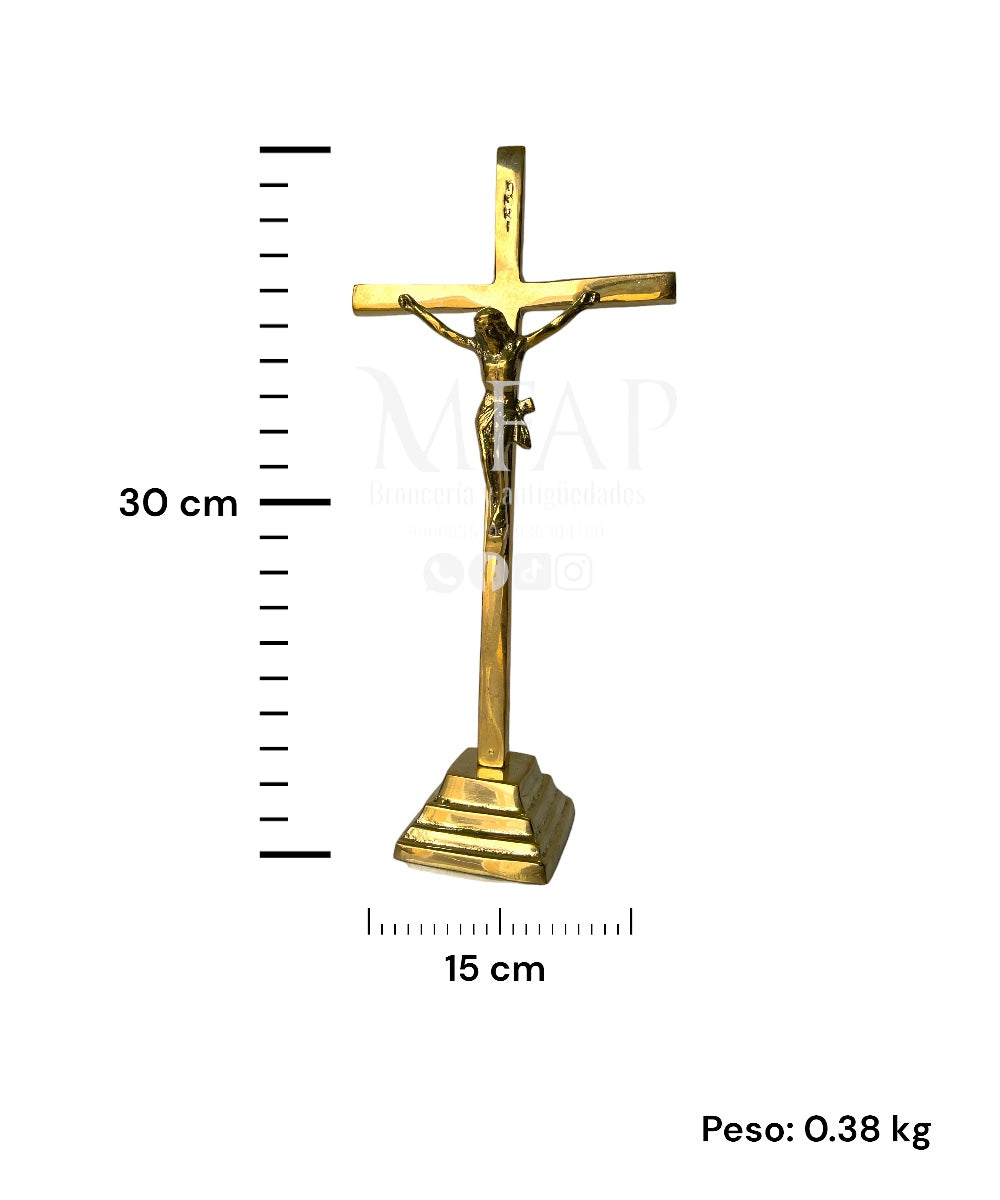 Crucifijo en bronce fundido 30 cm - Espiritu santo