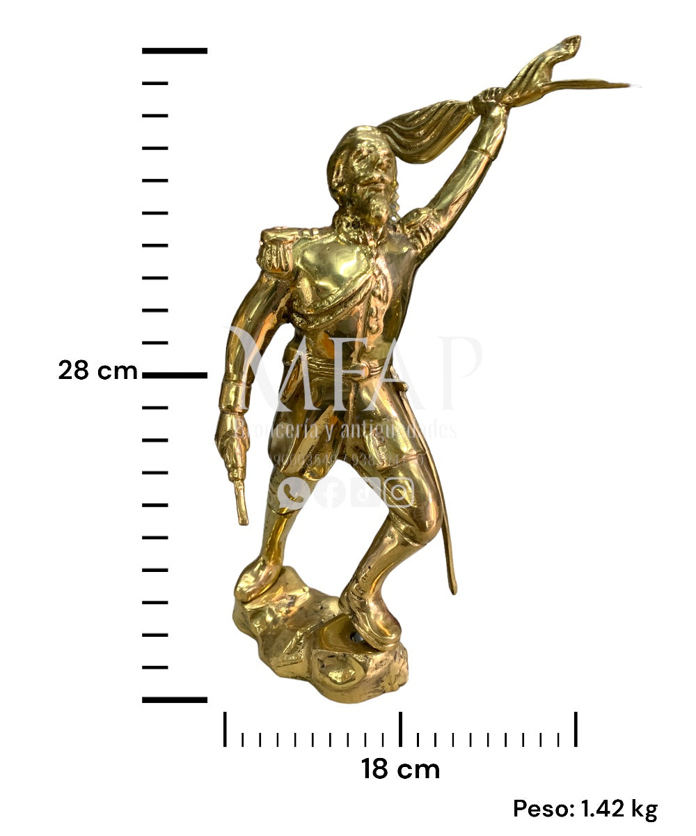 Francisco Bolognesi en bronce fundido 28 cm
