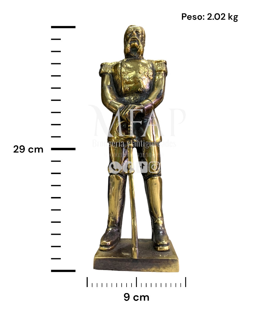 Andres Avelino Cáceres en bronce fundido 29 cm