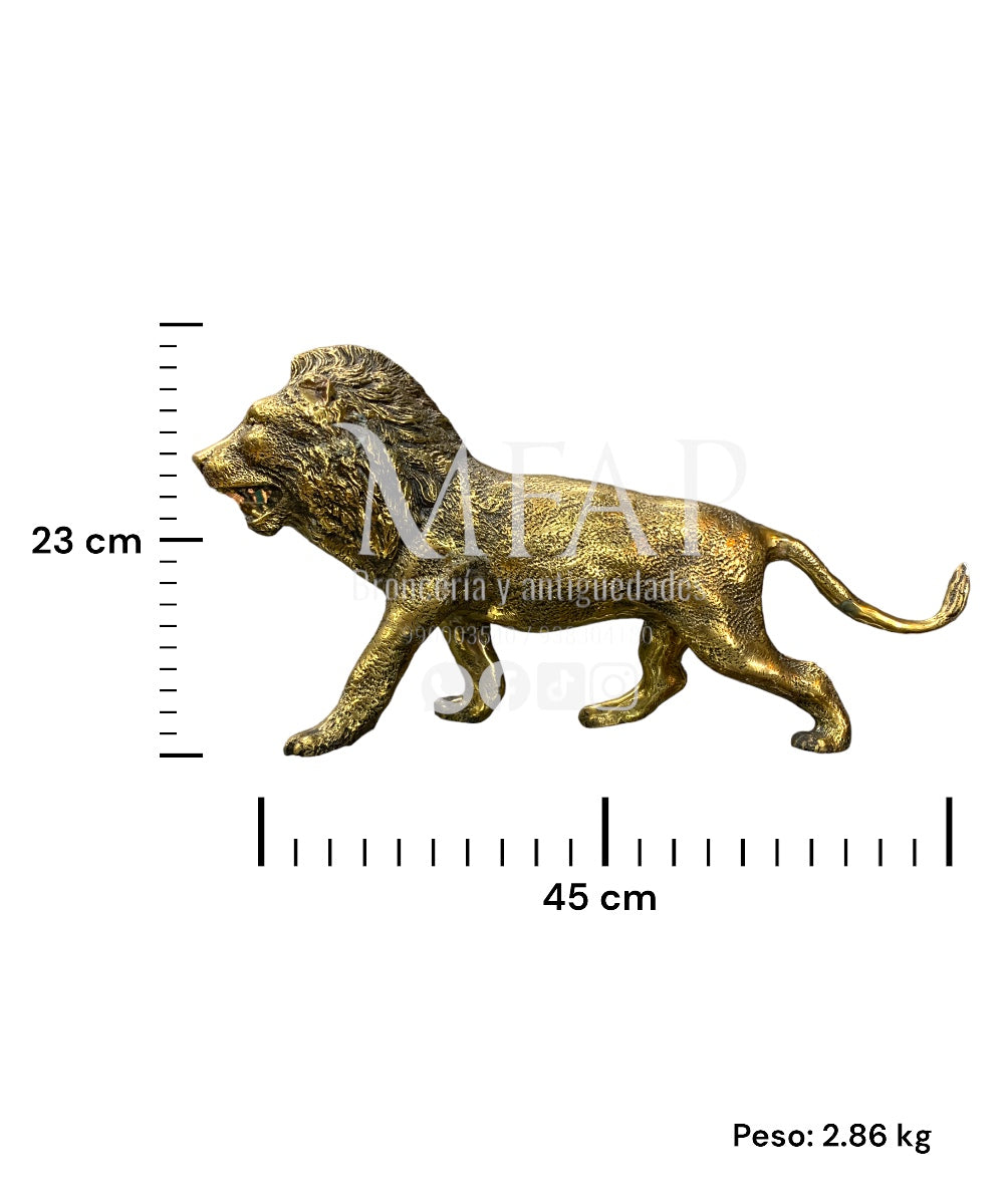 León de bronce fundido 23 cm - Soberano