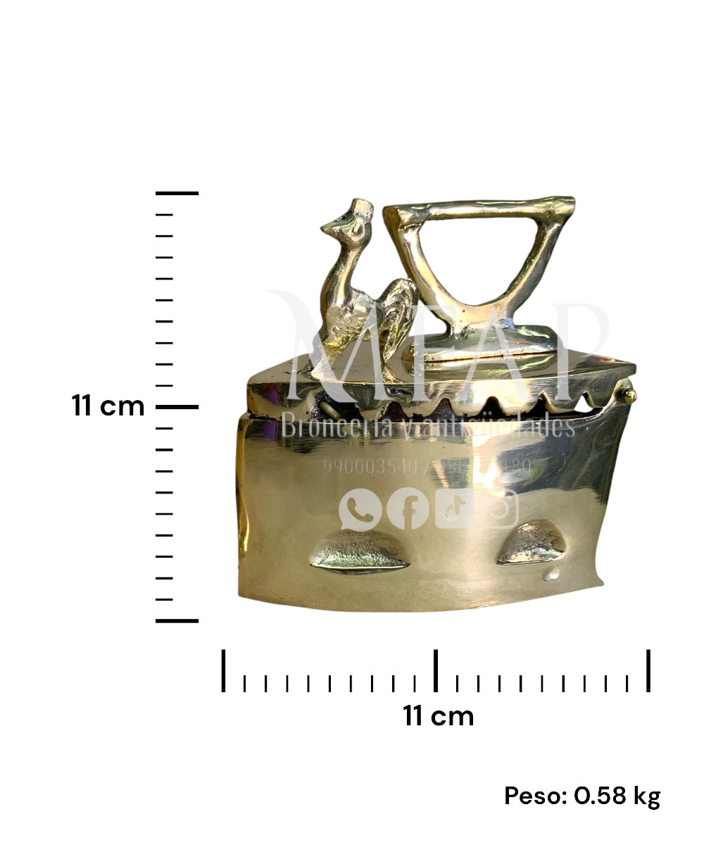 Plancha en bronce fundido grande 11 cm - Perfect press
