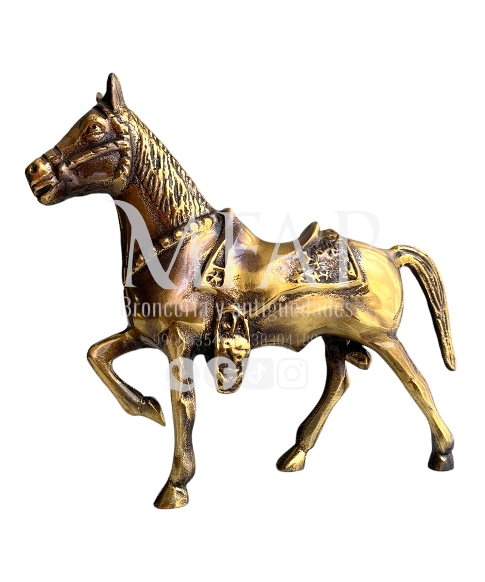 Caballo de bronce fundido 16 cm - Alma de jinete