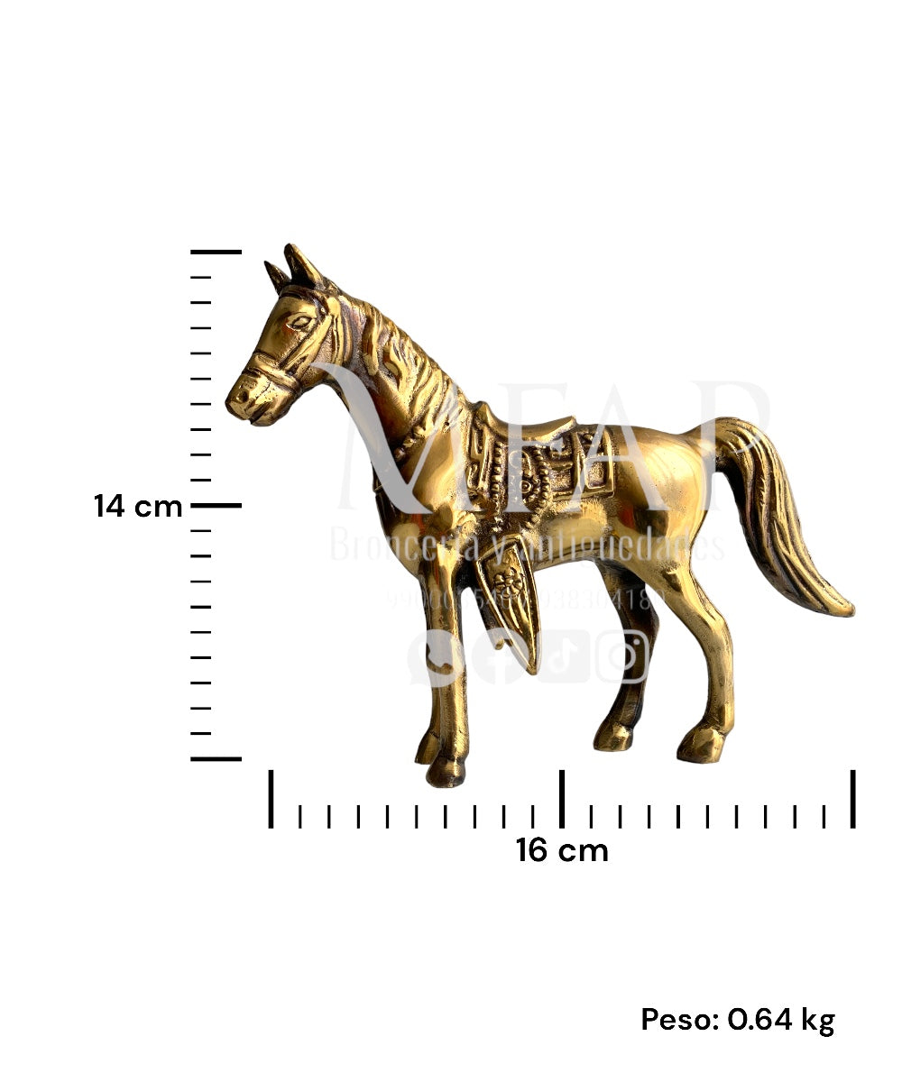 Caballo de bronce fundido 14 cm - Viento de la pradera