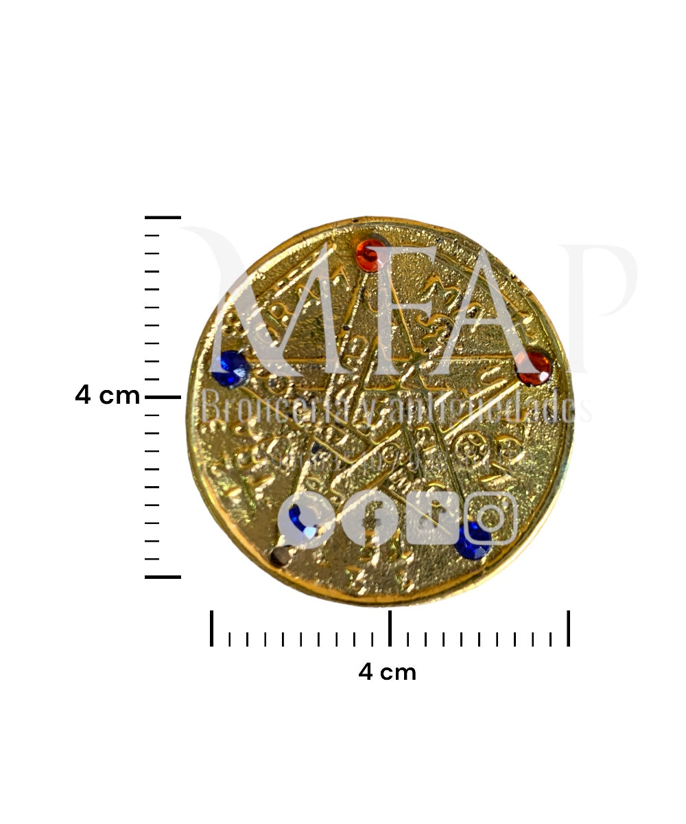 Pentagrama pequeño en bronce fundido 4 cm