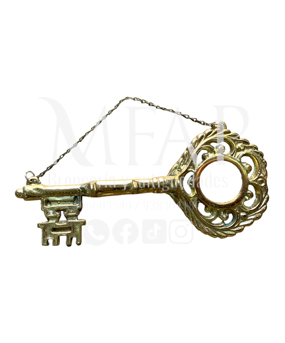 Timeless hooks - llave perchero en bronce 9 cm