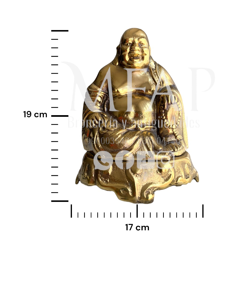 Buda en bronce fundido 19 cm - Tranquilidad eterna