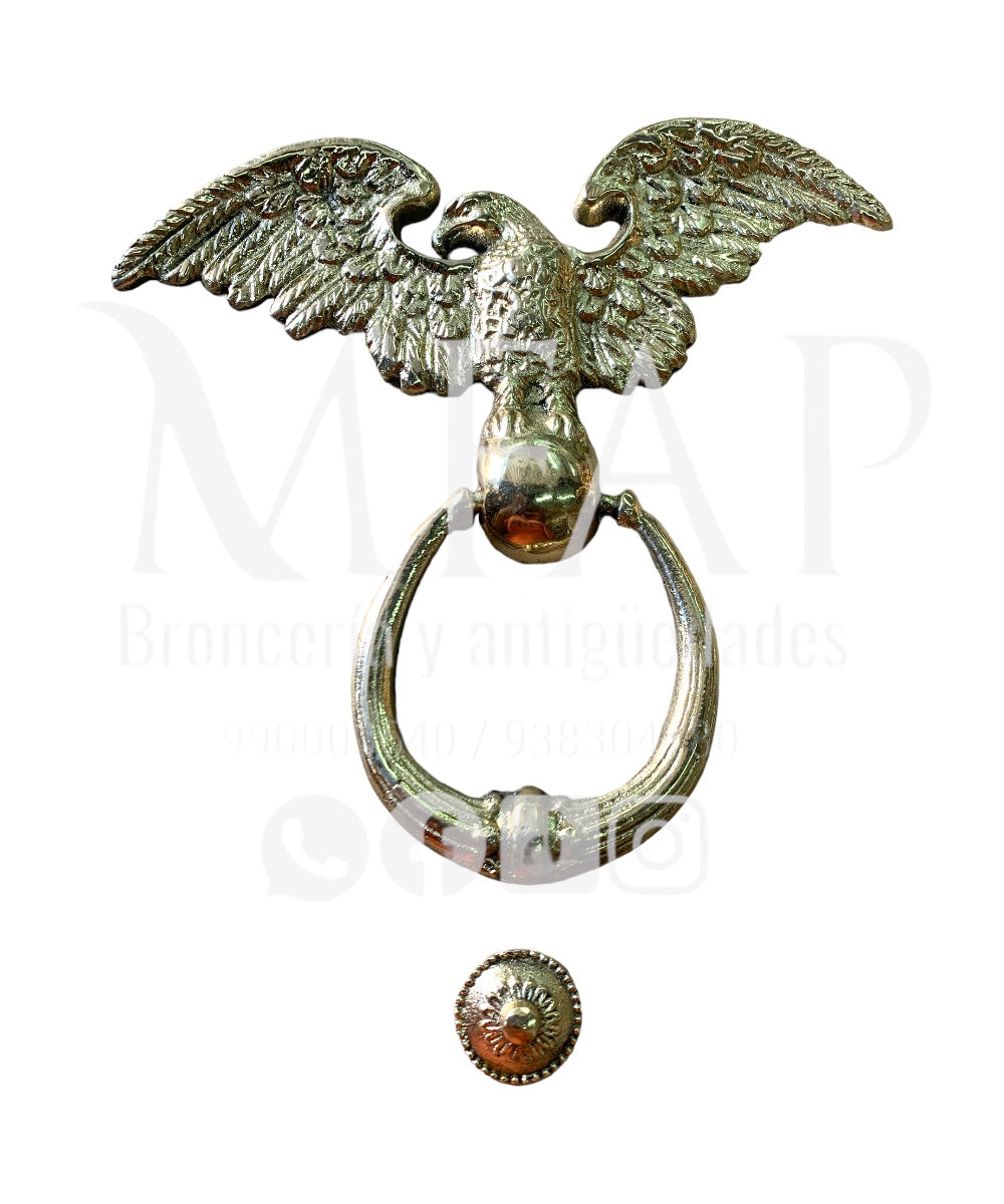 Aldaba en forma de águila en bronce fundido 22 cm