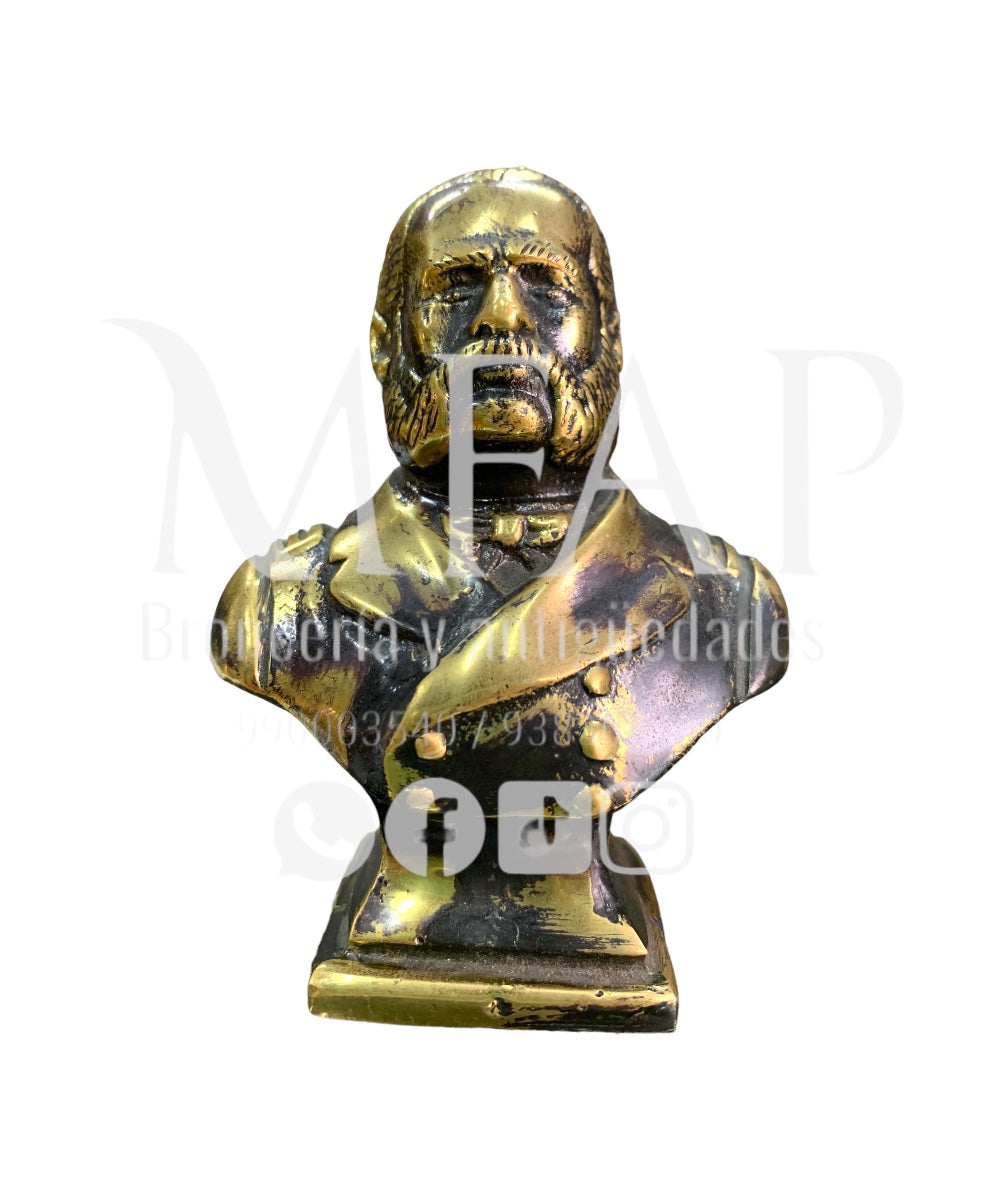 Busto en bronce fundido 10 cm - Miguel Grau pequeño