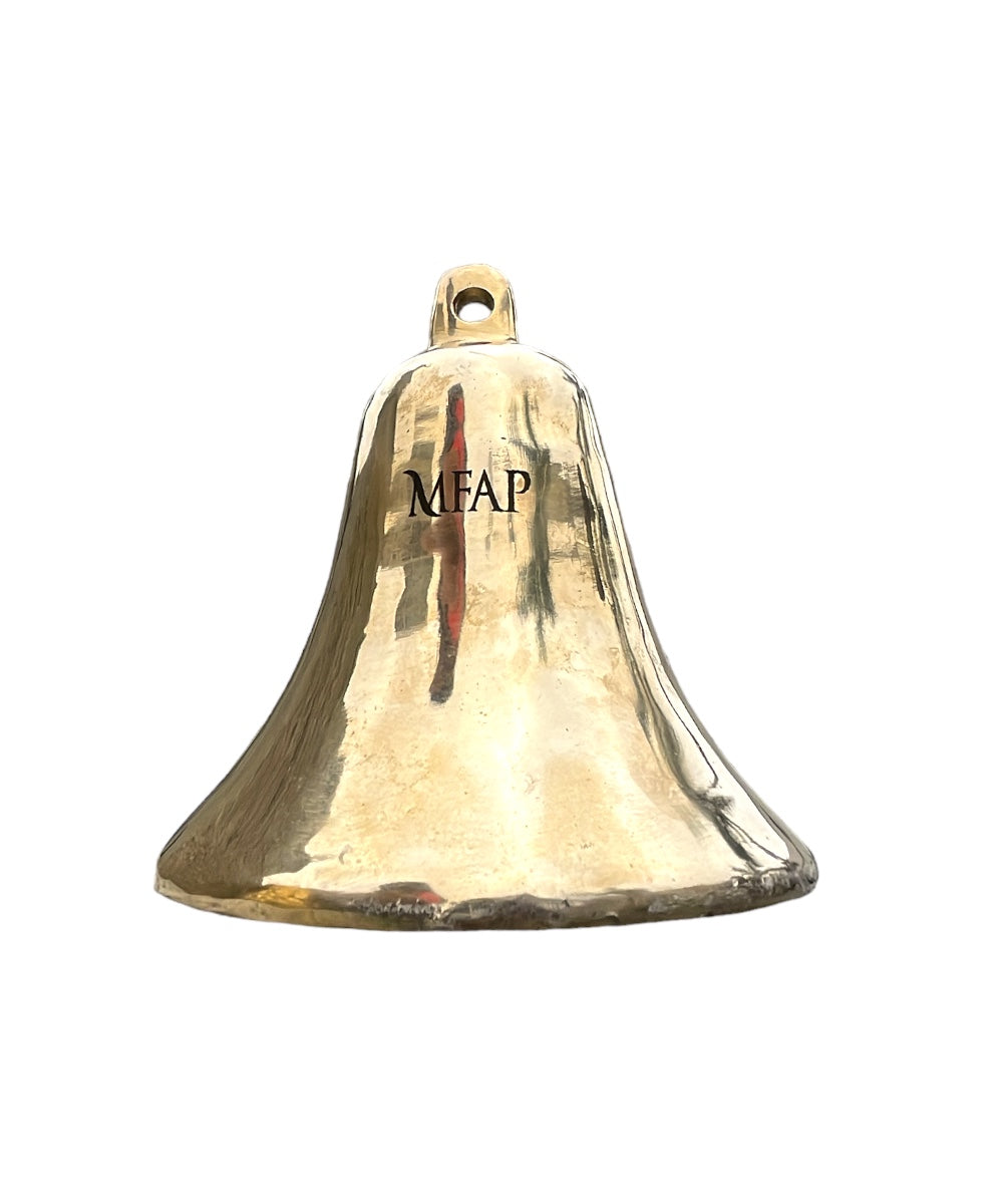 Pack Campana en bronce fundido 17 cm más colgador y gancho de hierro - Hercules / PCBFH17