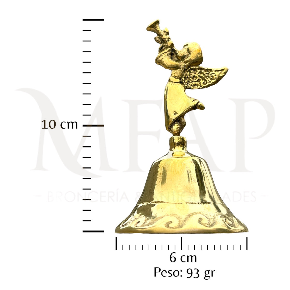 Campana de mesa angelito 10 cm