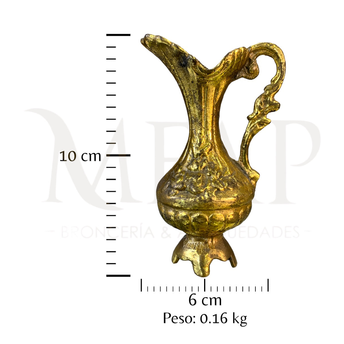 Florero en bronce fundido 10 cm - Belleza natural
