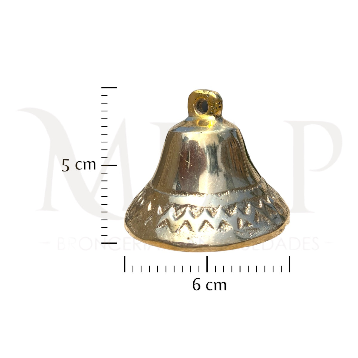 Cascabel mediano en bronce fundido 5cm - Danza 2