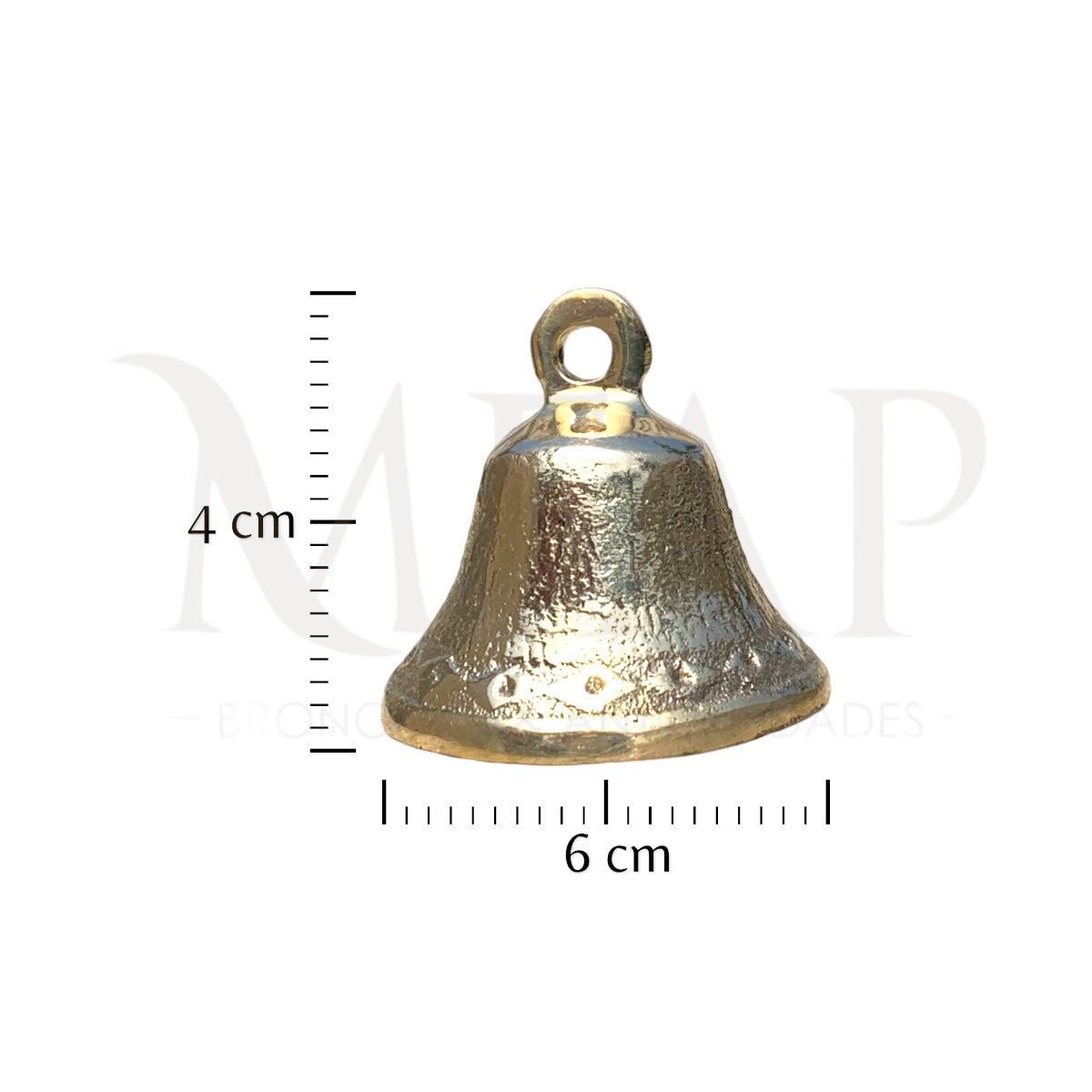 Cascabel pequeño en bronce fundido 4cm - Danza 1