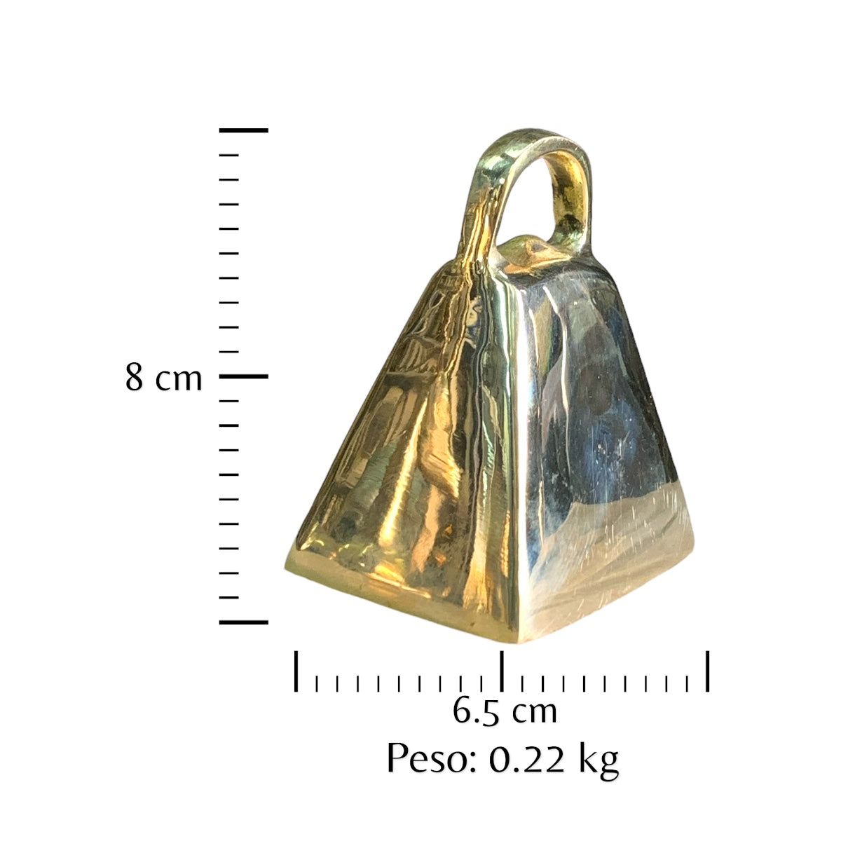 Cencerro en bronce fundido 8cm - Voces del alba