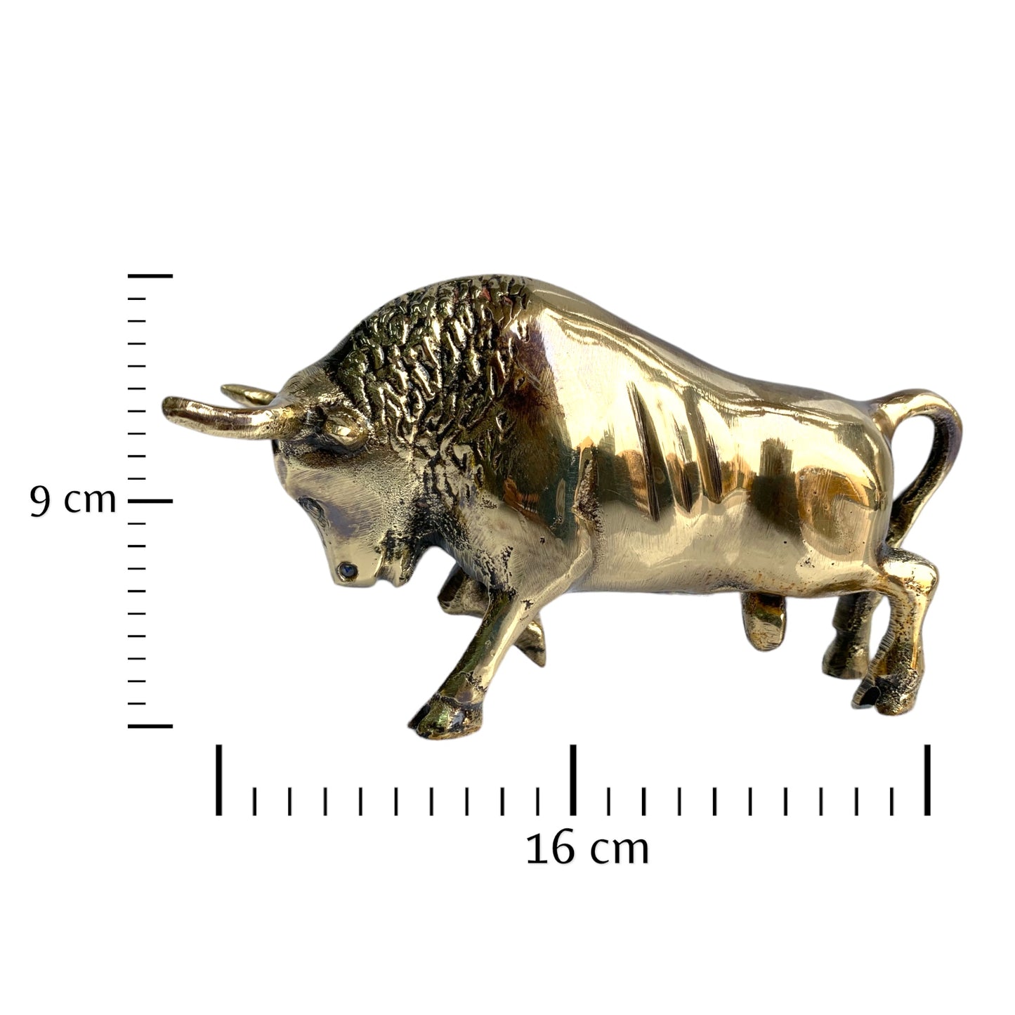 Fuerza brava - toro en bronce 9 cm