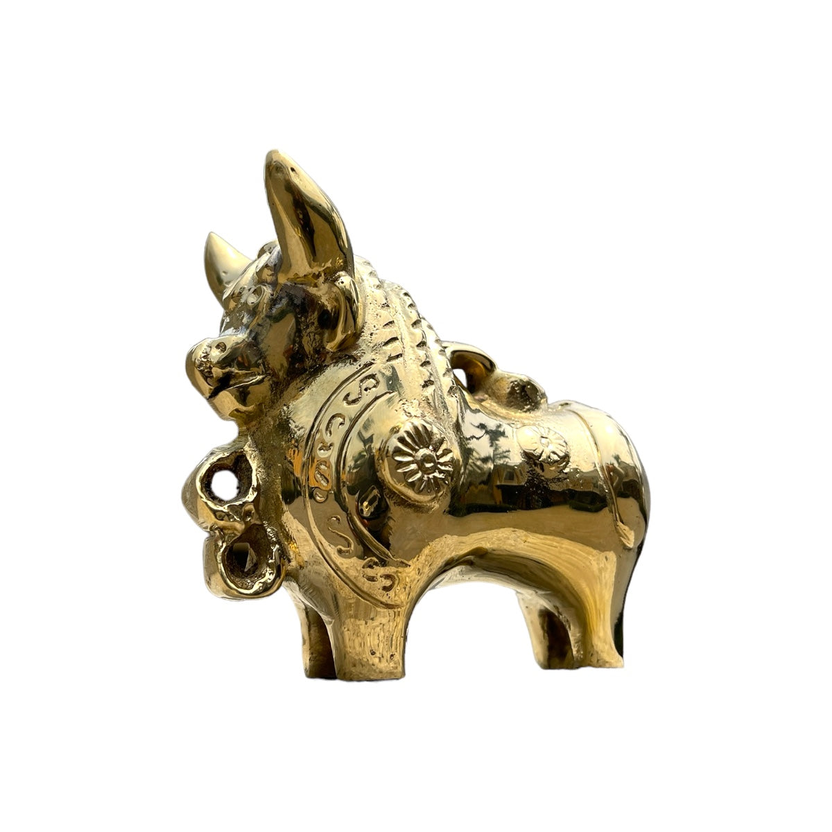 Toro de bronce fundido 10 cm - Pucará