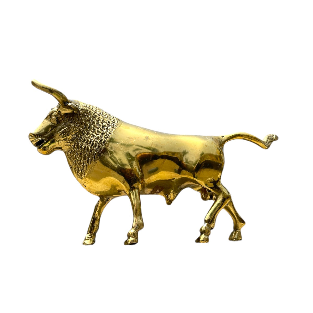 Toro de bronce 13 cm - Guardián del prado