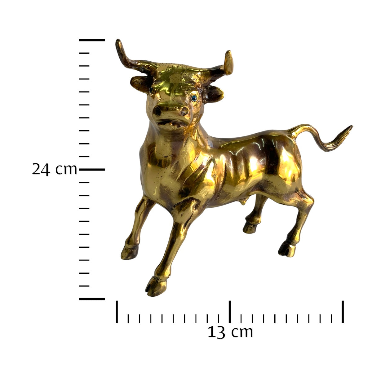 Furia noble - toro de bronce 24 cm
