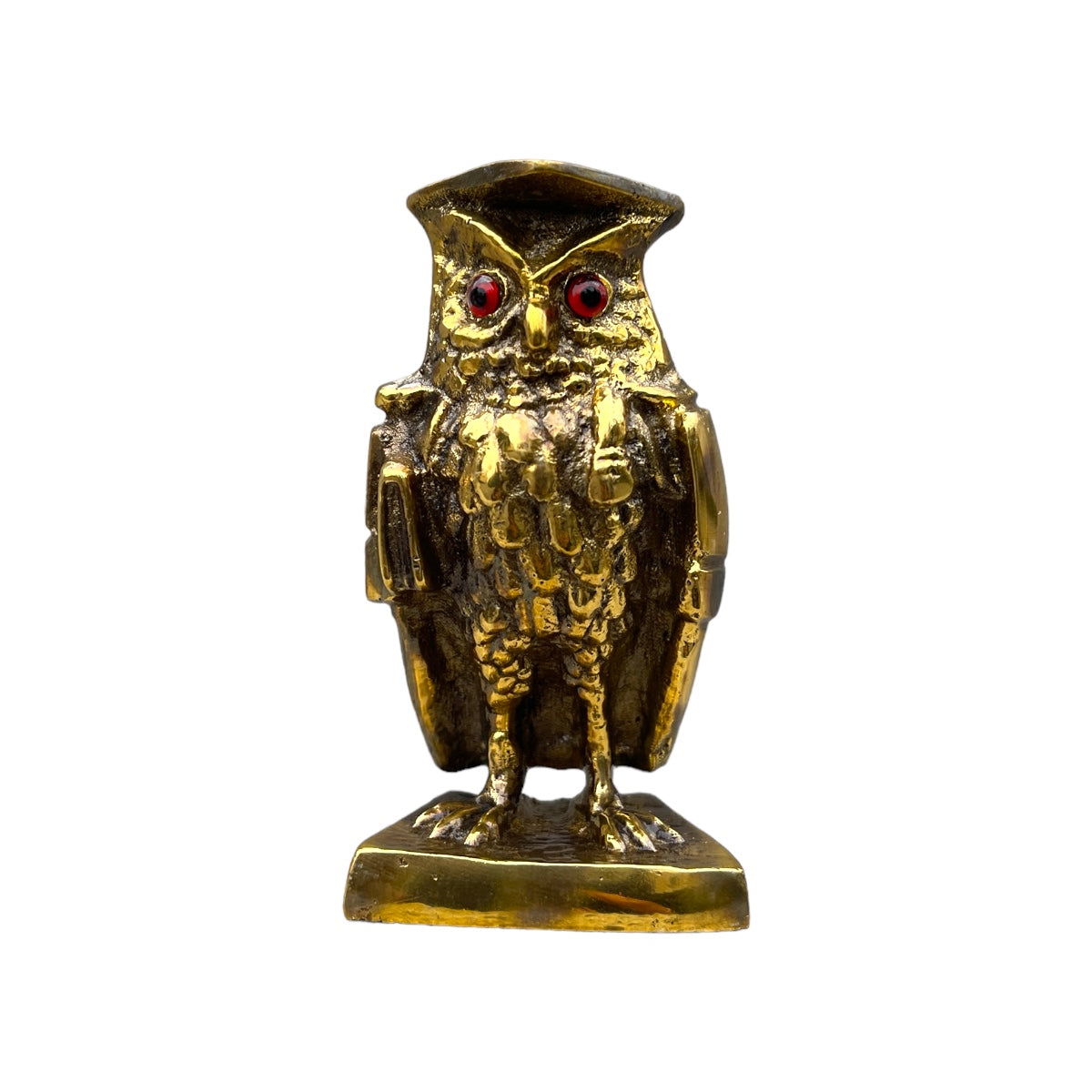Búho guardián de bronce 10 cm