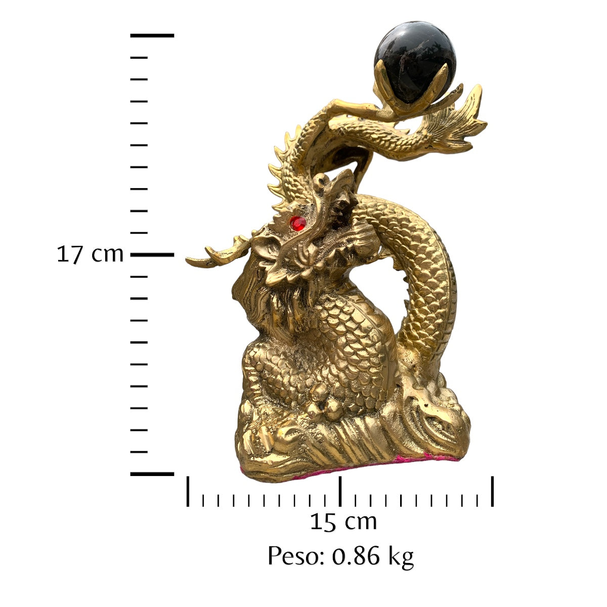 Dragón shenlong en bronce fundido 17 cm