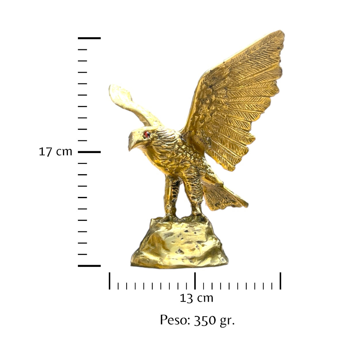 Águila de bronce fundido 17 cm - Majestad