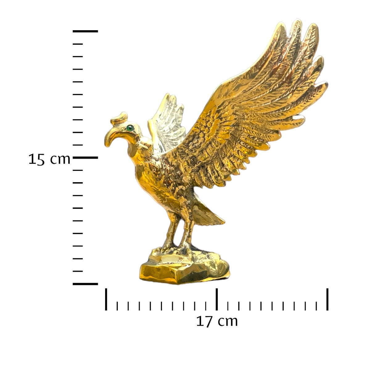 Cóndor de bronce fundido 15 cm - Emperador de los vientos