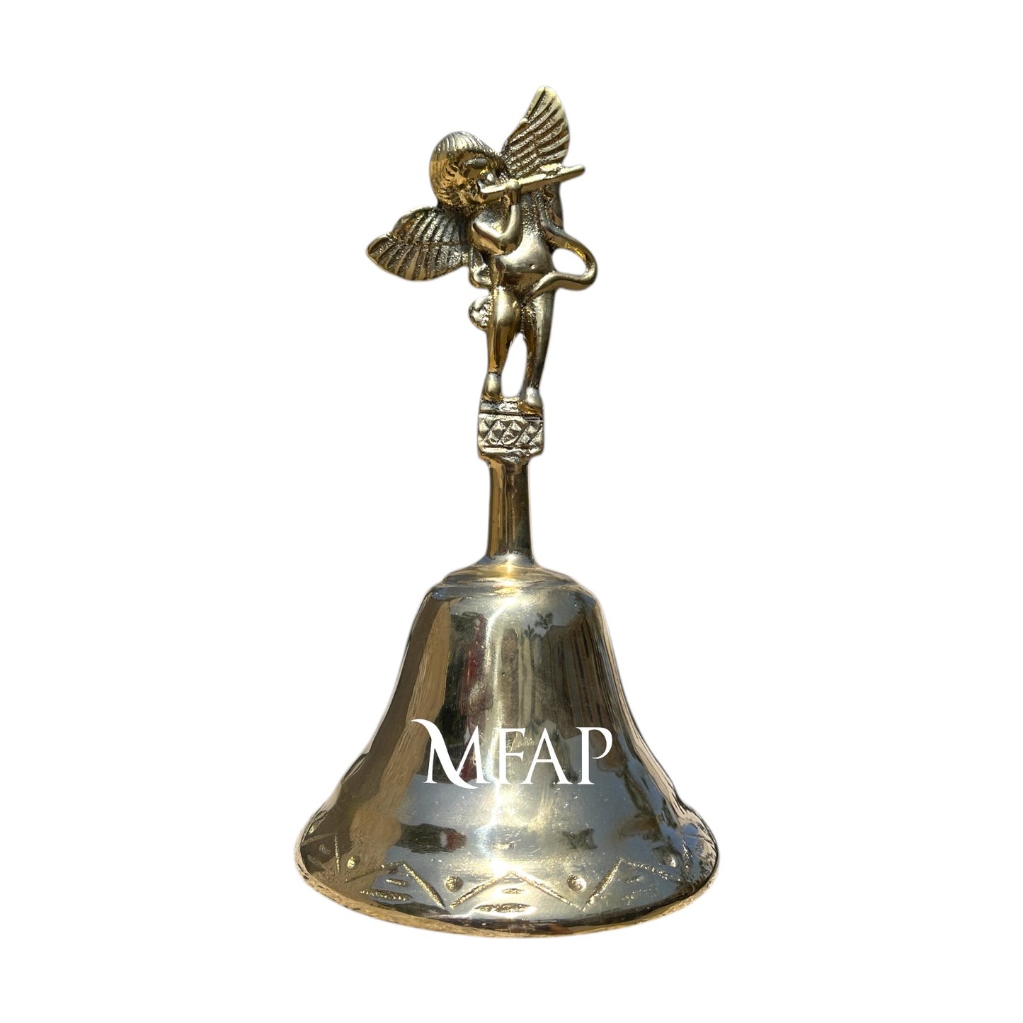 Campana querubín en bronce fundido 19 cm