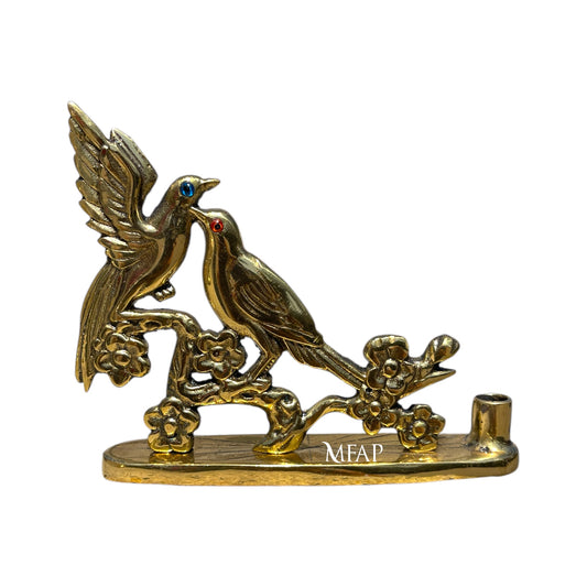 Susurro de aves en bronce fundido 12 cm