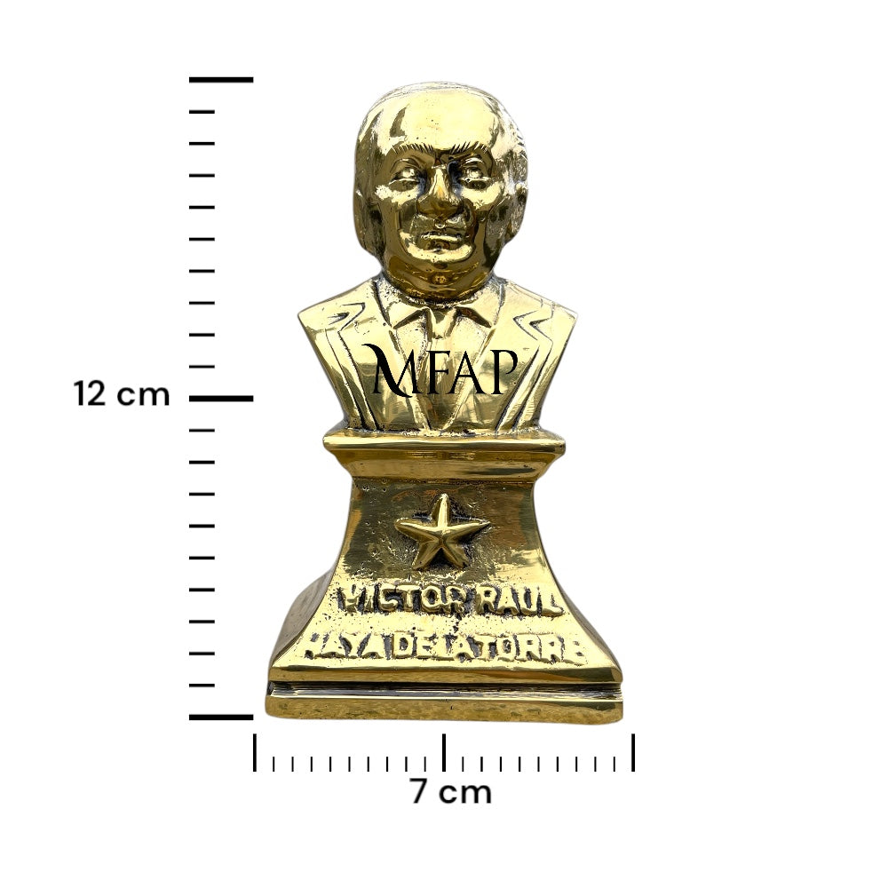 Busto en bronce fundido 12 cm - Victor Raul Haya de La Torre