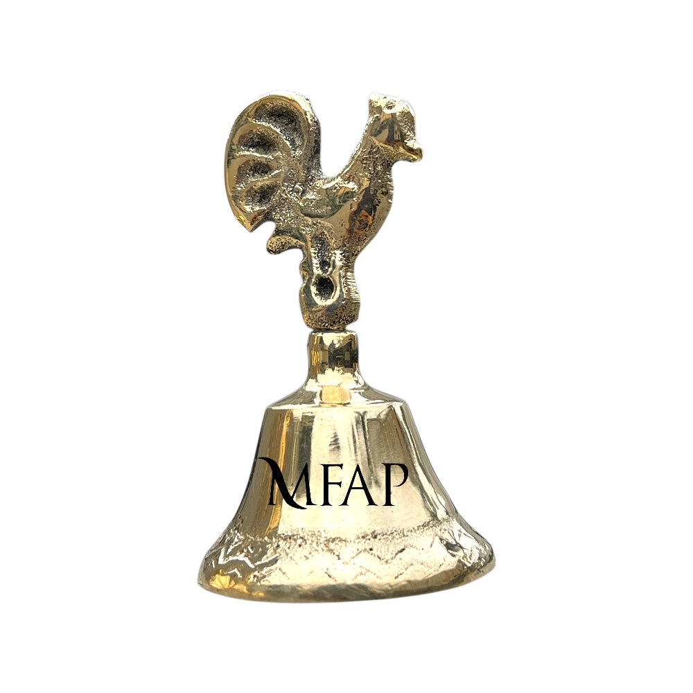 Campana en bronce fundido 6.5 cm - Gallo