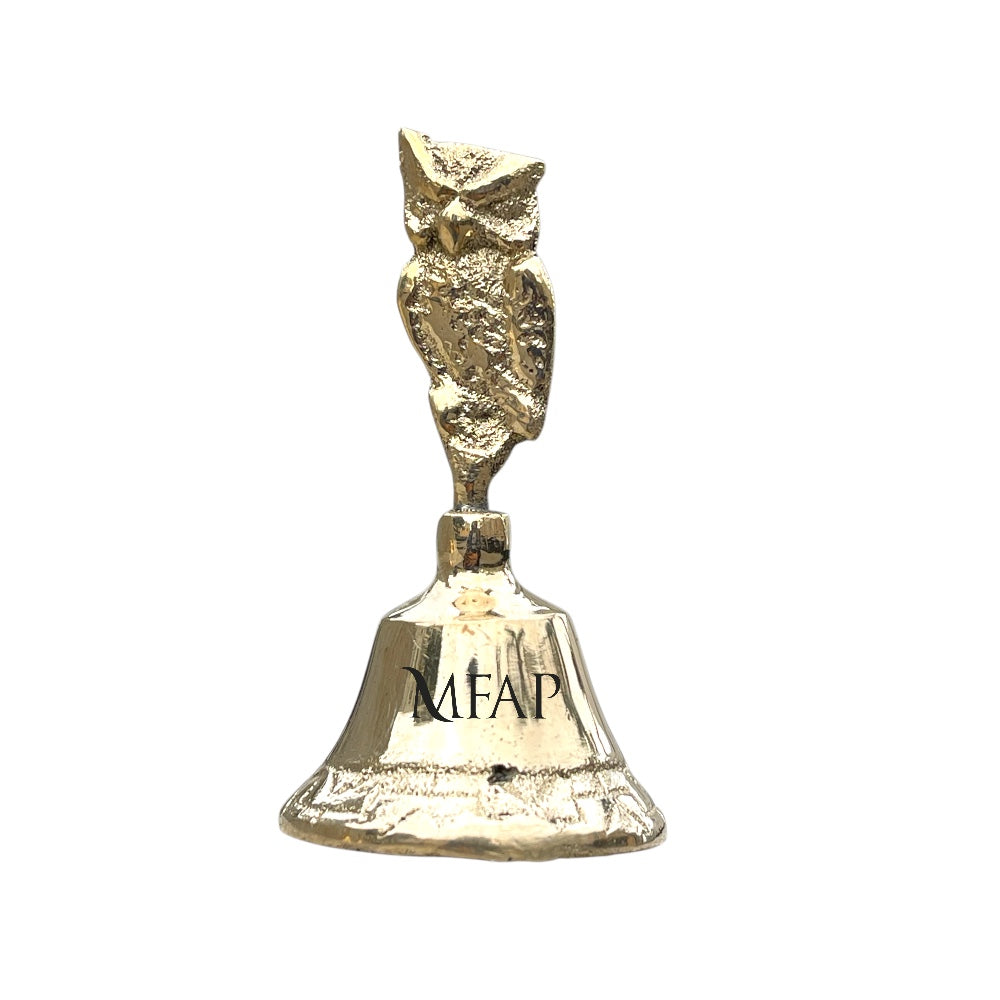 Campana en bronce fundido 7.5 cm - Buho