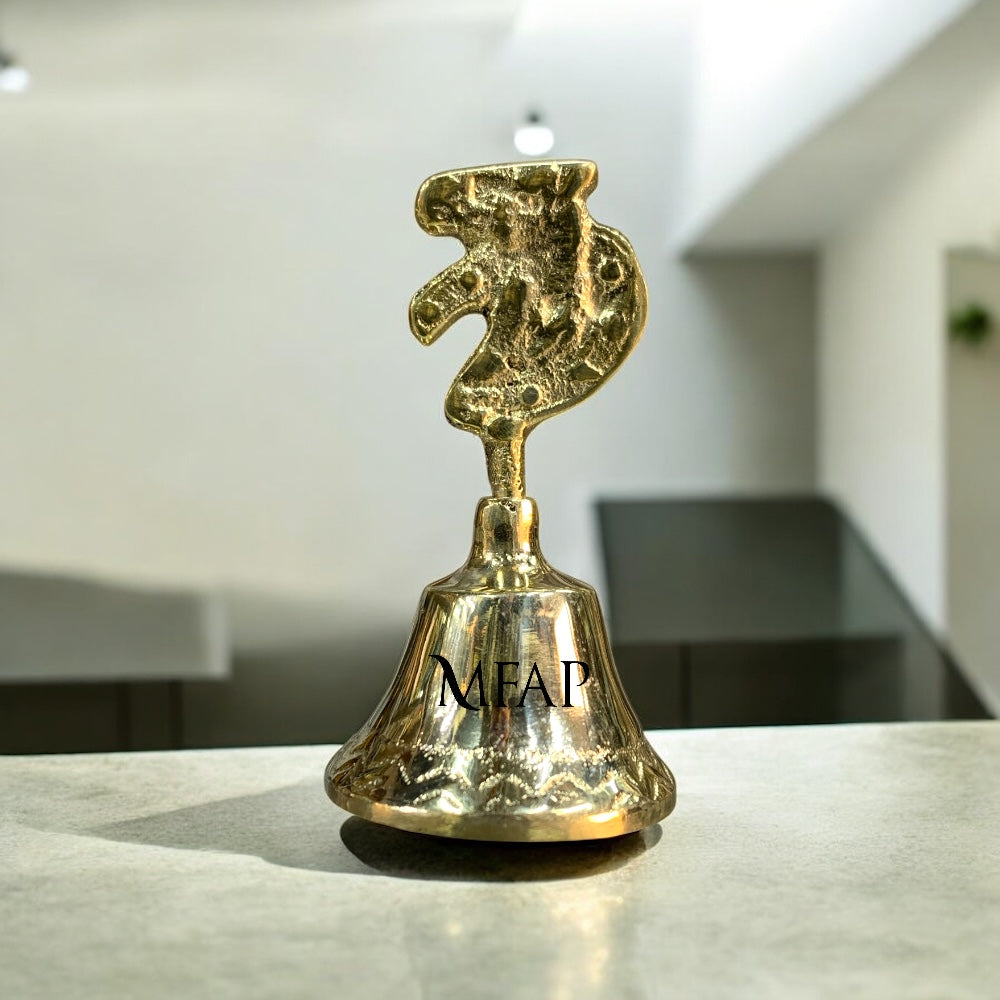 Campana en bronce fundido 7 cm - Caballito