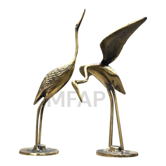 Pareja de Garzas en Bronce