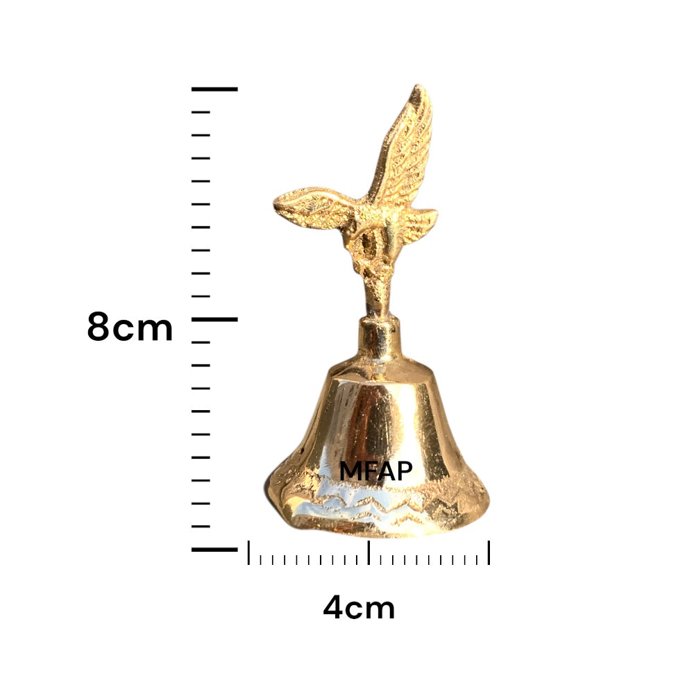 Campana Águila en bronce fundido 7.5 cm