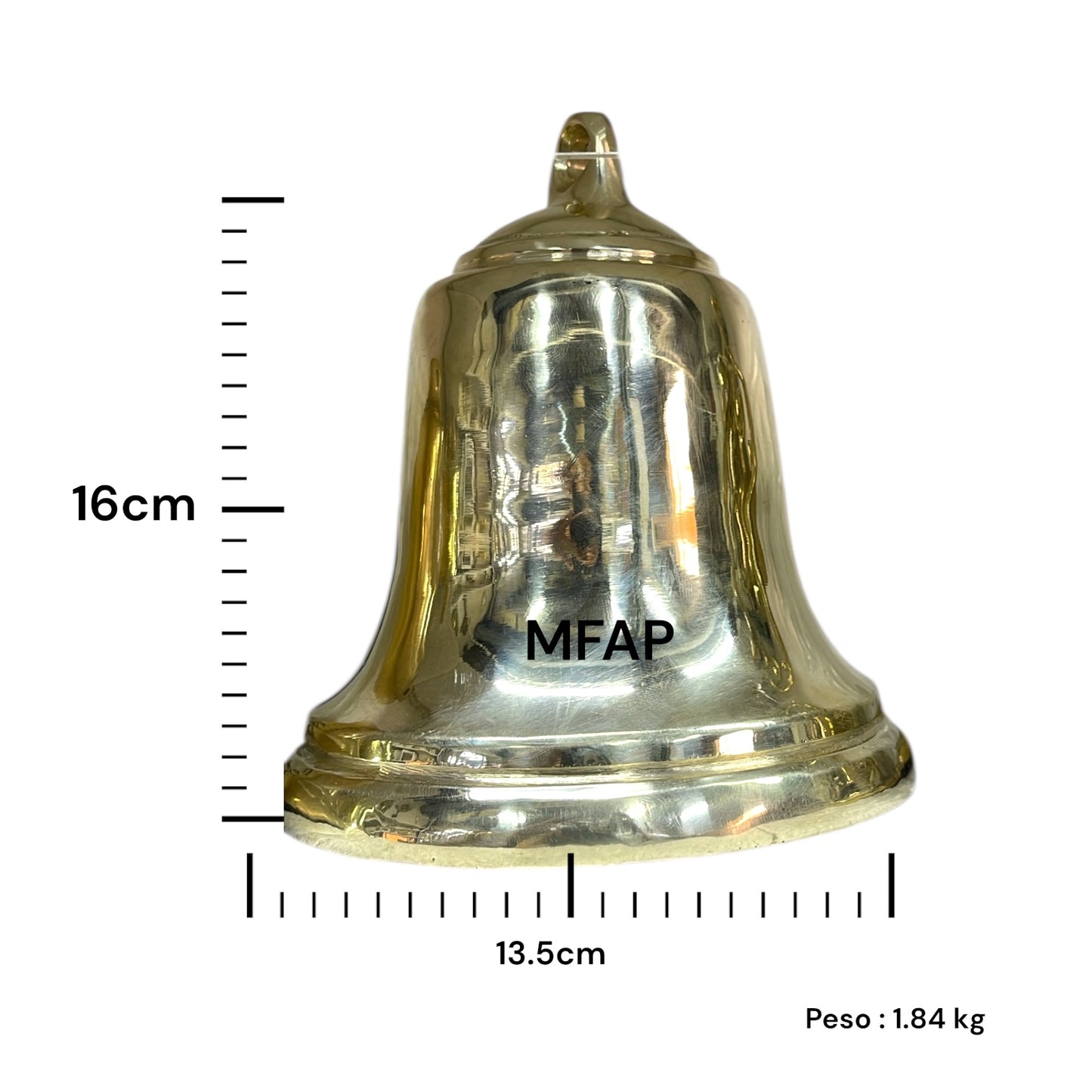 Campana en bronce fundido Argo 16cm / CBA16