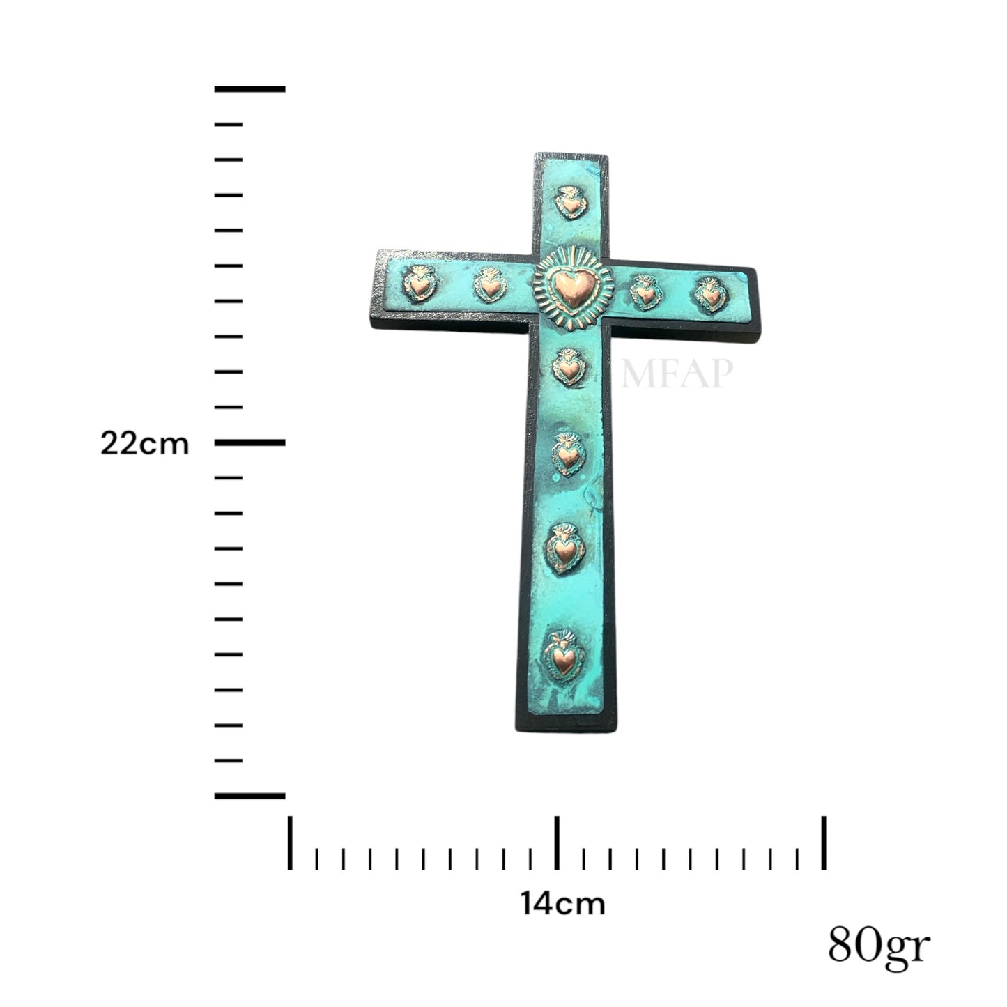 Crucifijo el milagro - Cobre