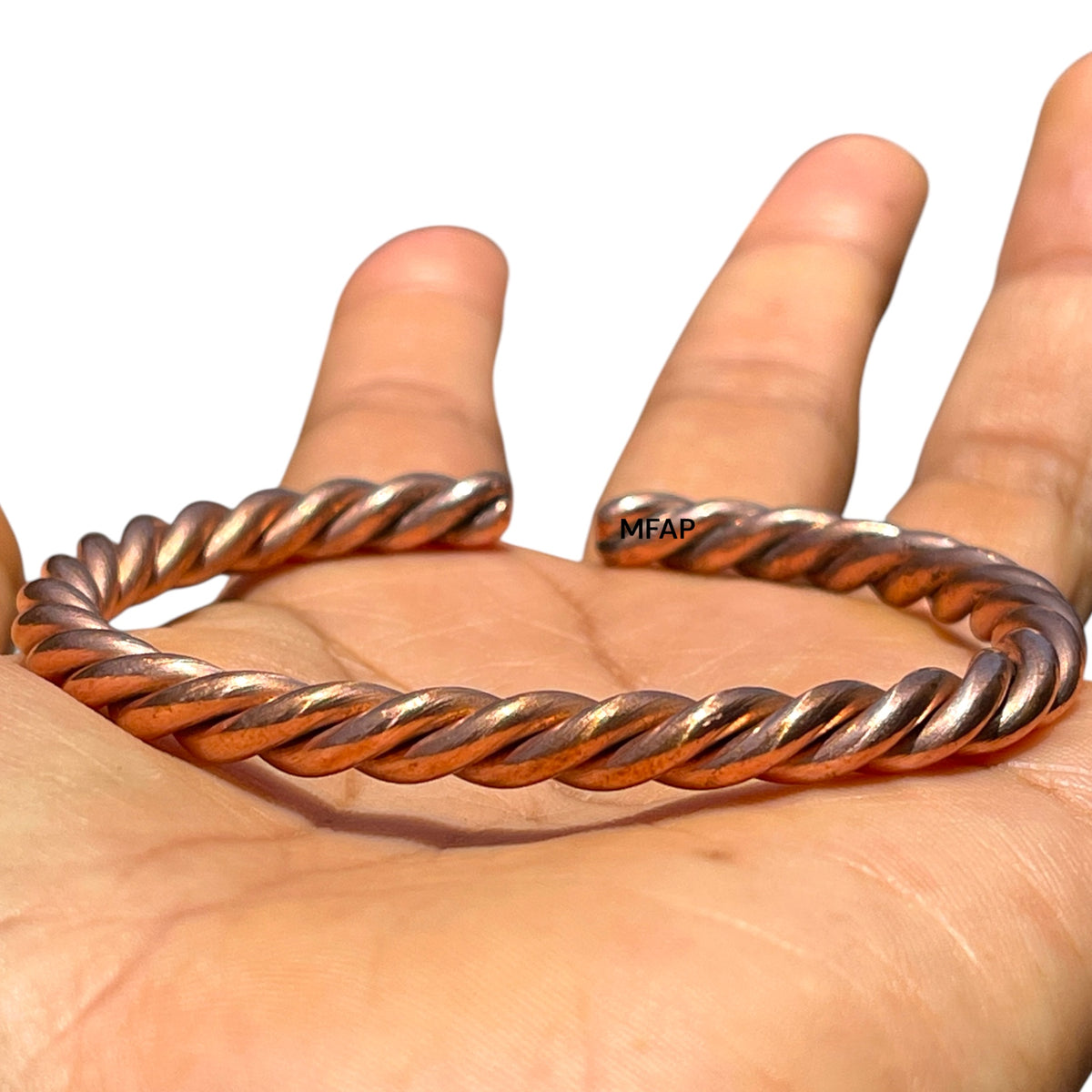 Ámbar | Brazalete de Cobre Delgado
