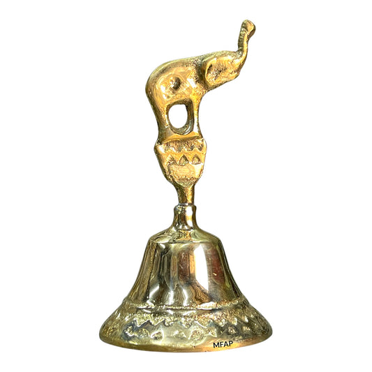 Campana 10 cm elefante bronce fundido