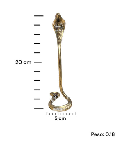 Realeza Sinuosa - cobra de bronce 20 cm