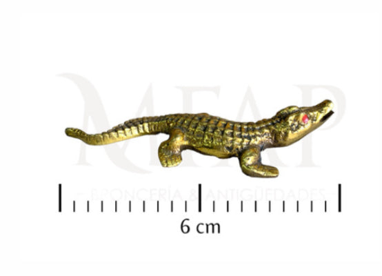 Cocodrilo de bronce 6 cm