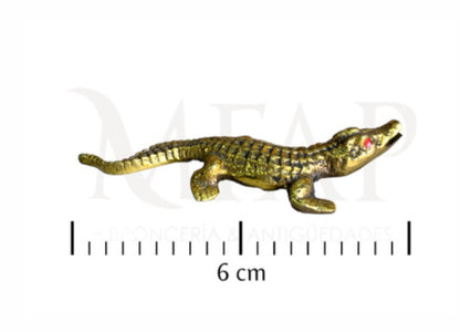 Cocodrilo de bronce 6 cm