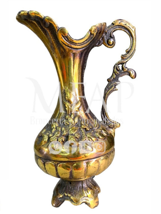 Elegancia floral - Florero en bronce 16 cm