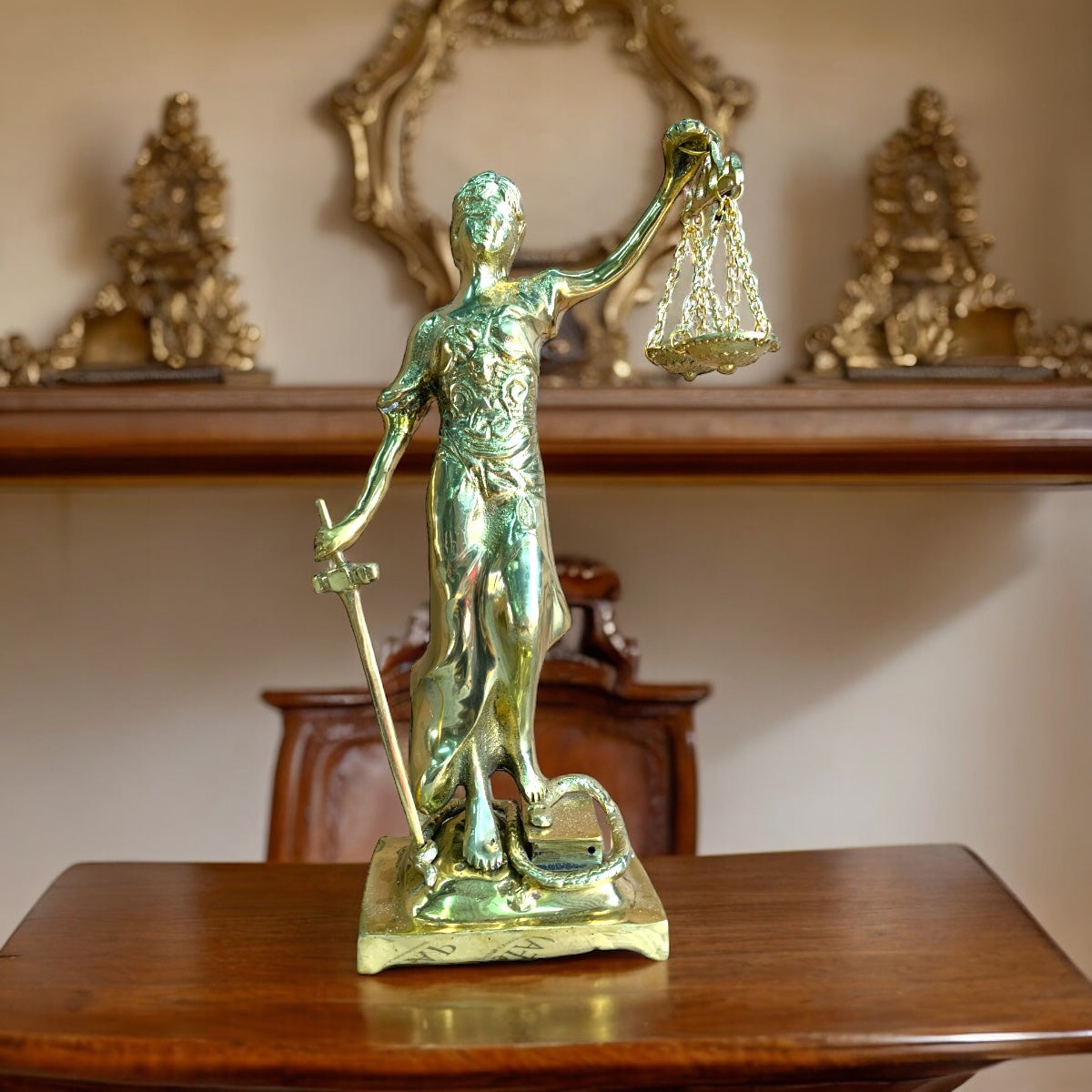 Guardian of Truth - Lady Justice 34 cm in bronze