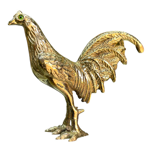 Gallo bronce fundido 10cm
