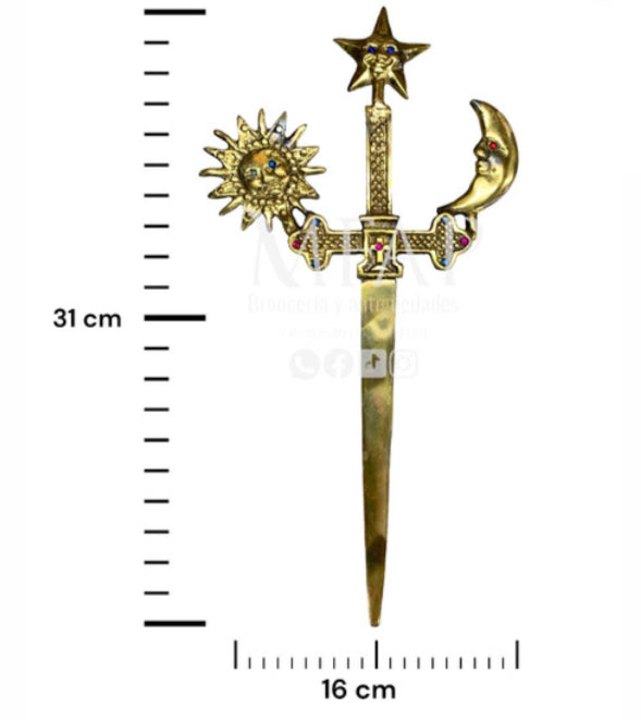 Daga en bronce fundido 31 cm - Regal dagger